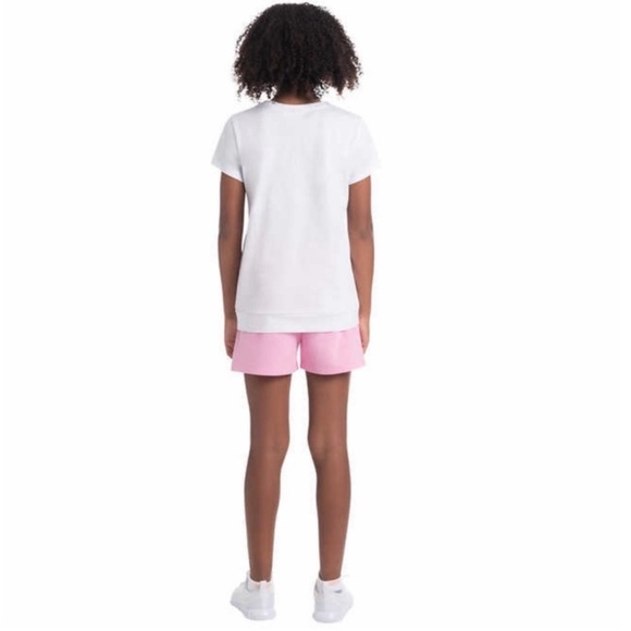 NWT PUMA Youth Girls 4-piece Set WHITE/PINK - size M (10/12) - casual summer - Picture 6 of 10